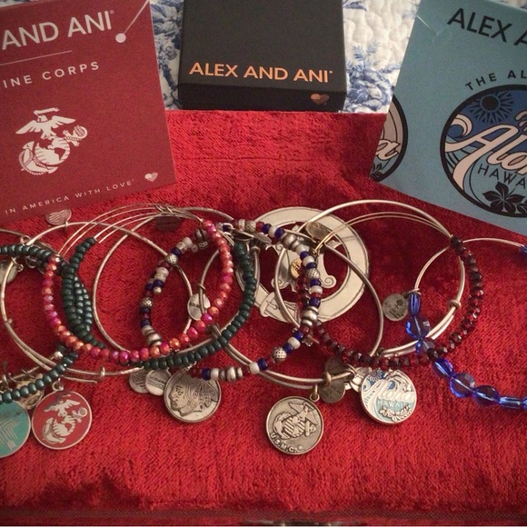 Alex & Ani Patriotic 4th of July Bangle stack! - Picture 2 of 7